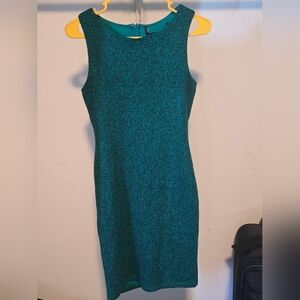 Elegant Teal Sleeveless Dress